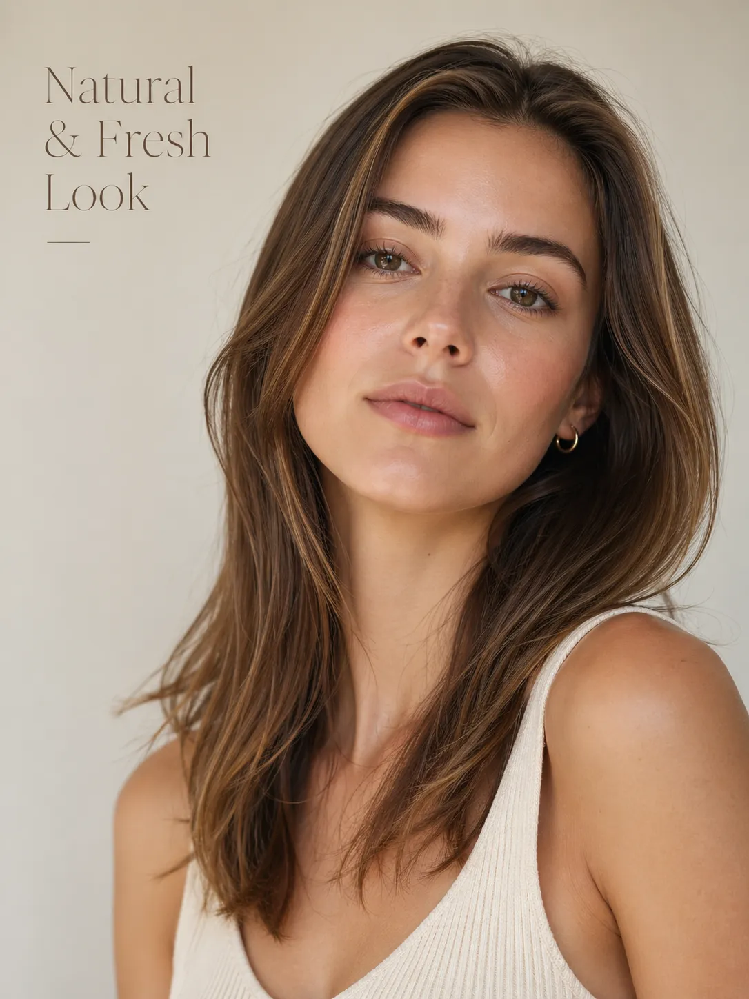Recomendação de penteado natural com camadas suaves e finalização leve